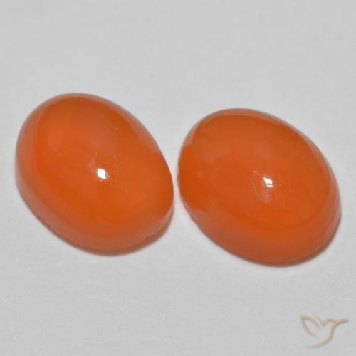 Shop natural 2.28ct ミディアムオレンジ 瑪瑙 gems, 楕円形