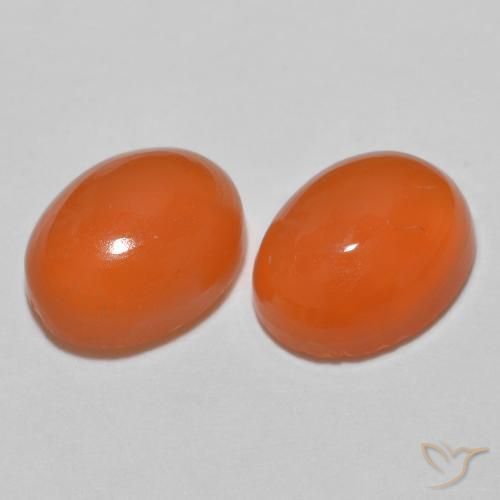Shop natural 2.28ct ミディアムオレンジ 瑪瑙 gems, 楕円形, from インド at GemSelect. In stock, global shipping!