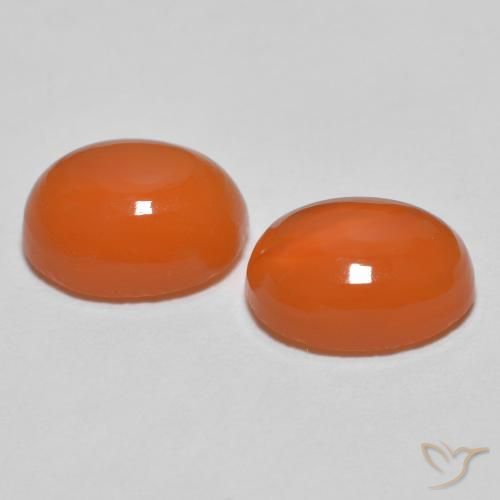 Shop natural 2.28ct ミディアムオレンジ 瑪瑙 gems, 楕円形, from インド at GemSelect. In stock, global shipping!