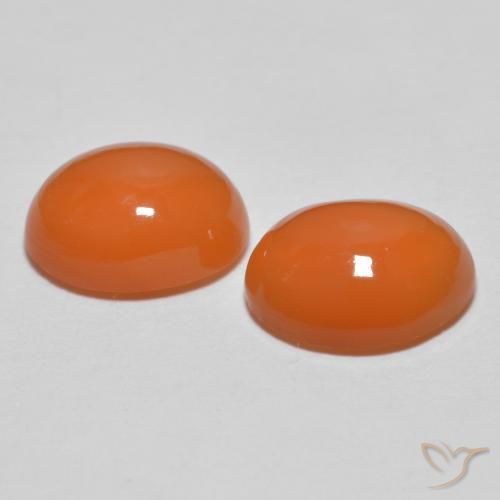 Shop natural 2.58ct 鮮やかなオレンジ 瑪瑙 gems, 楕円形, from インド at GemSelect. In stock, global shipping!