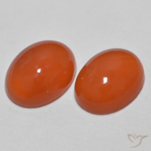 Shop natural 2.30ct ミディアムオレンジ 瑪瑙 gems, 楕円形, from インド at GemSelect. In stock, global shipping!