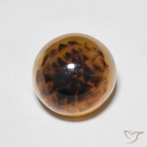 4.35ct 天然 マルチカラー 瑪瑙, ラウンド, 半透明