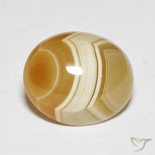 6.80ct 天然 マルチカラー 瑪瑙, 楕円形, オペーク