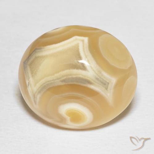 19.20ct 天然 マルチカラー 瑪瑙, 楕円形, オペーク