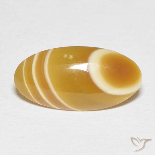 4.82ct 天然 マルチカラー 瑪瑙, 楕円形, オペーク