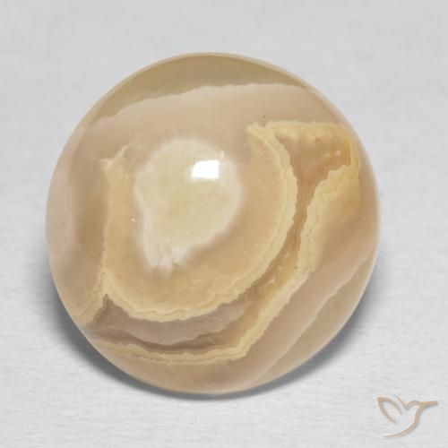 16.49ct 天然 マルチカラー 瑪瑙, ラウンド, オペーク