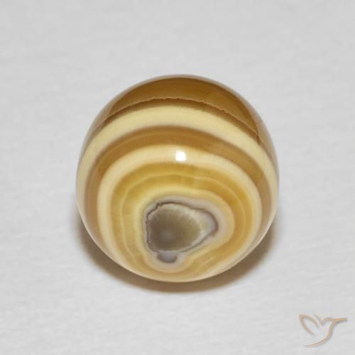 7.67カラットの天然マルチカラー瑪瑙、スフェア / ボール、オペーク