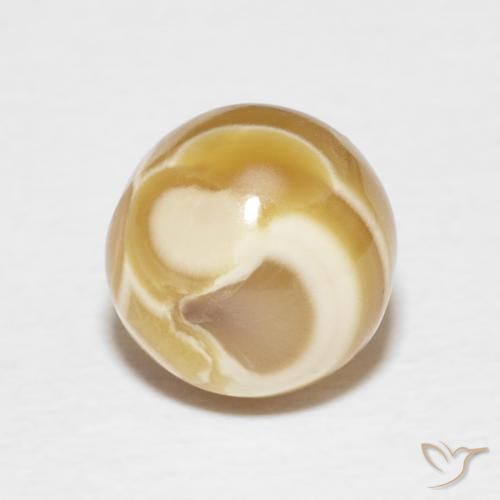 5.14ct 天然 マルチカラー 瑪瑙, スフェア / ボール, オペーク
