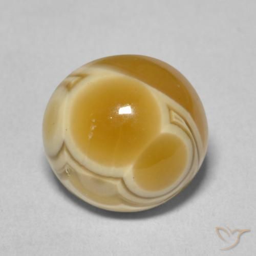 6.55ct 天然 マルチカラー 瑪瑙, ラウンド, オペーク