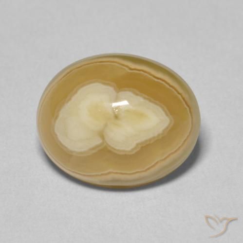 6.49ct 天然 マルチカラー 瑪瑙, 楕円形, オペーク