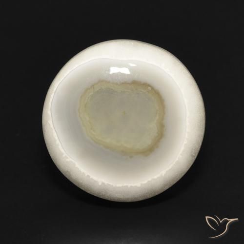 12.79ct 天然 マルチカラーホワイト 瑪瑙, ラウンド, オペーク, Photo A