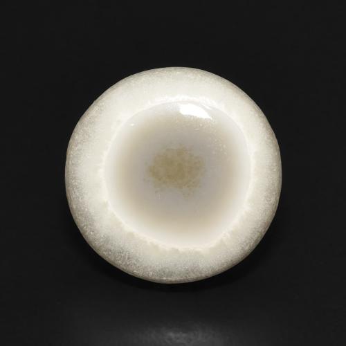 6.31ct 天然 マルチカラーホワイト 瑪瑙, ラウンド, オペーク