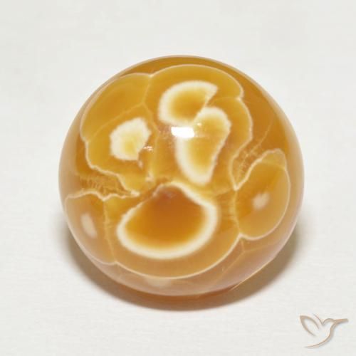 18.21ct 天然 マルチカラー 瑪瑙, ラウンド, オペーク