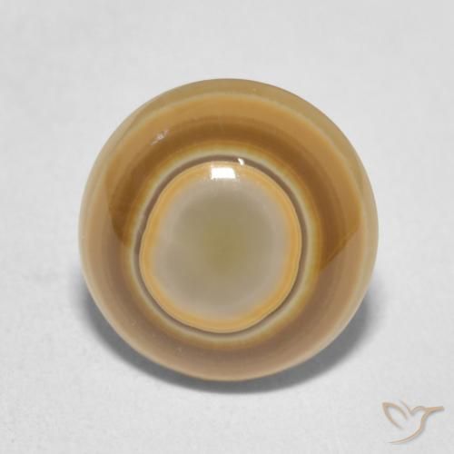 4.89ct 天然 マルチカラー 瑪瑙, ラウンド, オペーク