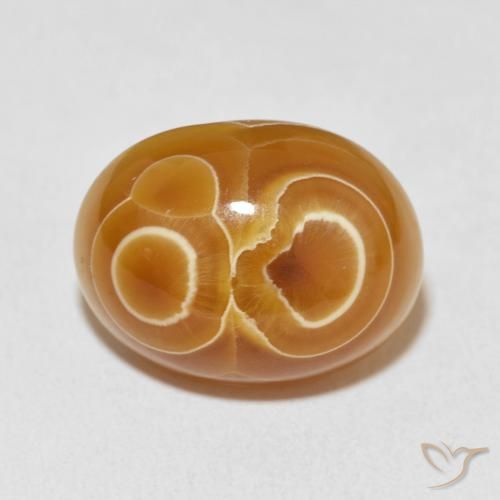 18.67ct 天然 マルチカラー 瑪瑙, 楕円形, オペーク