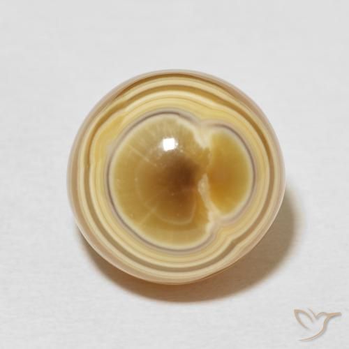 16.93ct 天然 マルチカラー 瑪瑙, ラウンド, オペーク