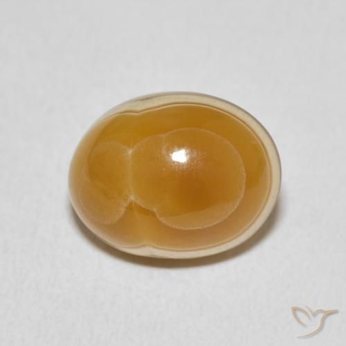 6.46ct 天然 マルチカラー 瑪瑙, 楕円形, オペーク