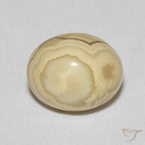 6.65ct 天然 マルチカラー 瑪瑙, 楕円形, オペーク