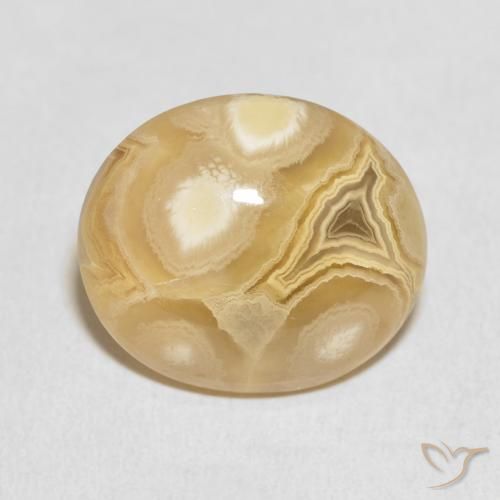 18.32ct 天然 マルチカラー 瑪瑙, 楕円形, オペーク