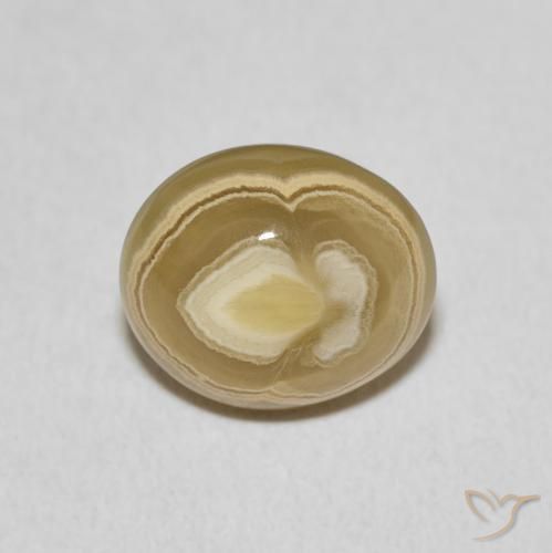 6.07ct 天然 マルチカラー 瑪瑙, 楕円形, オペーク