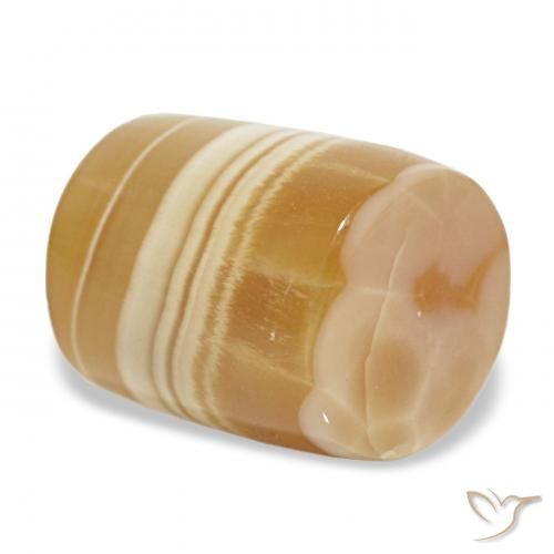 7.21カラットの天然マルチカラー瑪瑙、ファンシーシェイプ、半透明