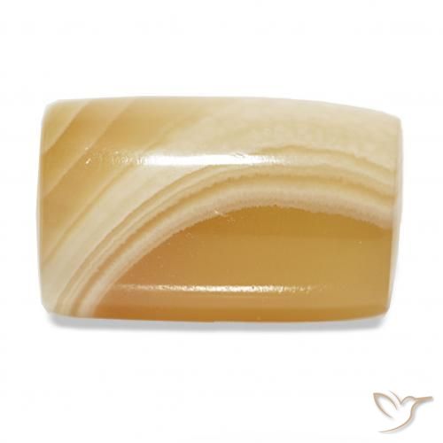 31.26カラットの天然マルチカラー瑪瑙、ファンシーシェイプ、半透明