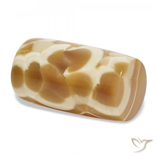 17.37カラットの天然マルチカラー瑪瑙、ファンシーシェイプ、オペーク