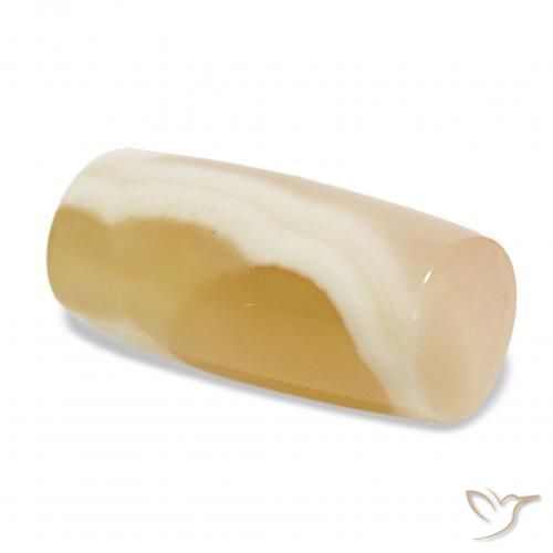 11.67カラットの天然マルチカラー瑪瑙、ファンシーシェイプ、半透明