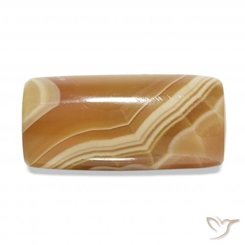 31.26カラットの天然マルチカラー瑪瑙、ファンシーシェイプ、オペーク