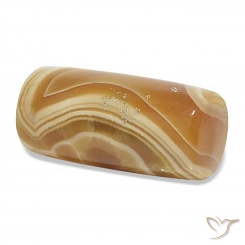 31.26カラットの天然マルチカラー瑪瑙、ファンシーシェイプ、オペーク