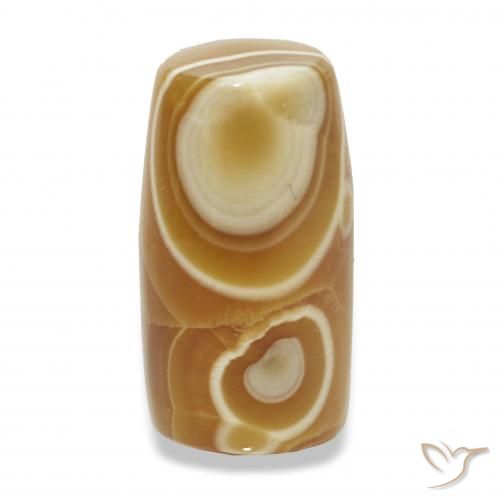 13.98カラットの天然マルチカラー瑪瑙、ファンシー、オペーク