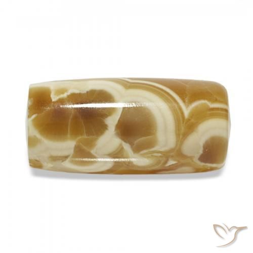 15.31カラットの天然マルチカラー瑪瑙、ファンシー、オペーク