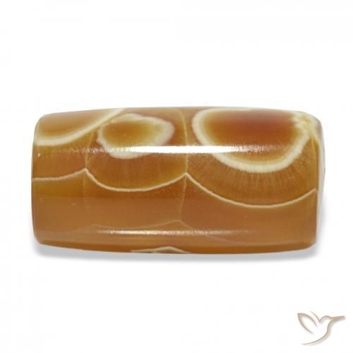 19.19カラットの天然マルチカラー瑪瑙、ファンシー、オペーク