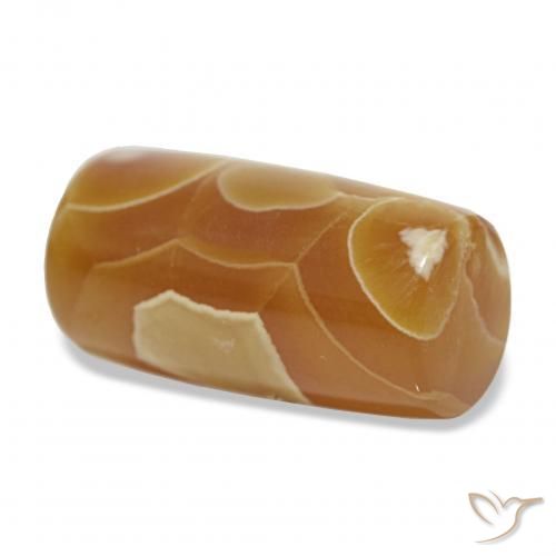 19.19カラットの天然マルチカラー瑪瑙、ファンシー、オペーク