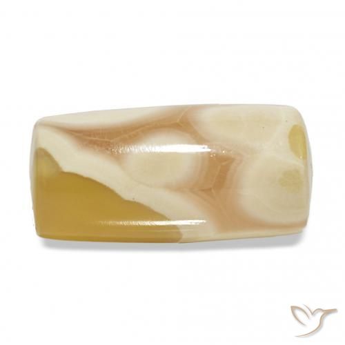 18.45カラットの天然マルチカラー瑪瑙、ファンシー、半透明