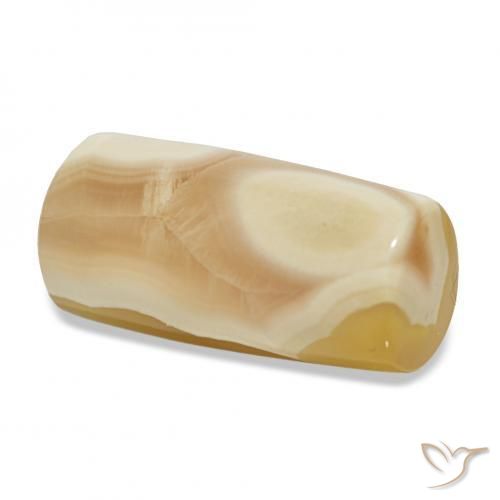 18.45カラットの天然マルチカラー瑪瑙、ファンシー、半透明