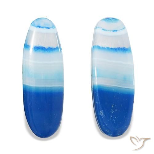 Shop natural 31.70ct マルチカラーブルー 瑪瑙 gems, オーバルカット, from ナミビア at GemSelect. In stock, global shipping!