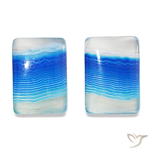 Shop natural 16.94ct マルチカラーブルー 瑪瑙 gems, バゲット, from ナミビア at GemSelect. In stock, global shipping!