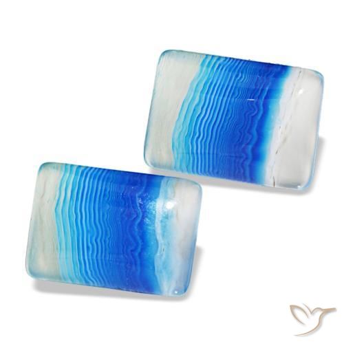 Shop natural 16.94ct マルチカラーブルー 瑪瑙 gems, バゲット, from ナミビア at GemSelect. In stock, global shipping!