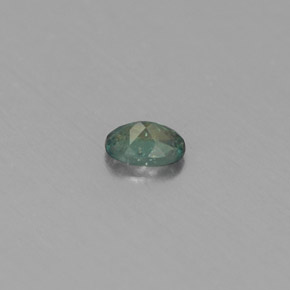 0.12カラットの天然グリーン/レッドアレキサンドライト（3.5×2.5 mm・オーバルカット）