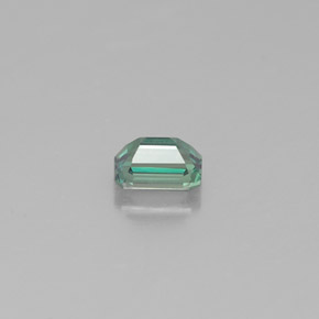 0.25カラットの天然グリーン/レッドアレキサンドライト（4×2.8 mm・エメラルドカット）