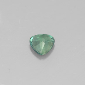 0.24カラットの天然グリーン/レッドアレキサンドライト（3.8×3.7 mm・トリリアント）