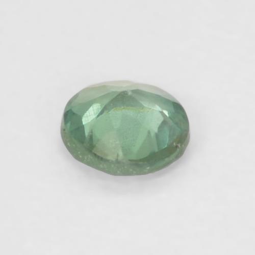 0.07カラットの天然Medium Light Greenアレキサンドライト（2.48 mm・ラウンドカット）