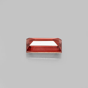 1.17カラットの天然オレンジレッドアルマンディンガーネット、バゲット、VS