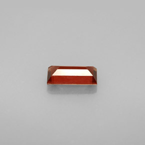 1.01カラットの天然オレンジレッドアルマンディンガーネット、バゲット、VS