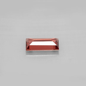 0.84カラットの天然オレンジレッドアルマンディンガーネット、バゲット、VVS-VS