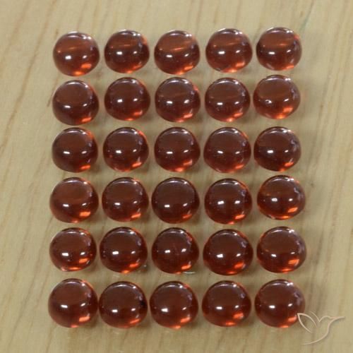 5.95ctw 天然 スカーレットレッド アルマンディンガーネット, ラウンド, 透明