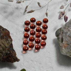 3.39カラットの天然濃いレッドワインアルマンディンガーネット（3.08 mm・ラウンドカット）