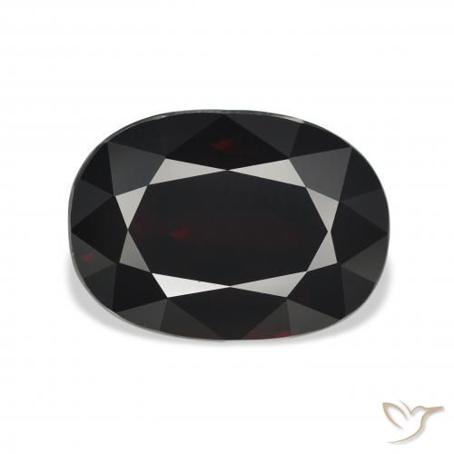 10.22ct 天然 黒がかった赤 アルマンディンガーネット, 楕円形, VVS-VS