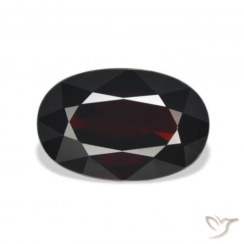 11.55ct 天然 黒がかった赤 アルマンディンガーネット, 楕円形, VVS-VS